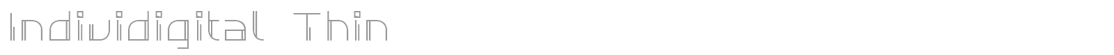 Individigital Thin font preview